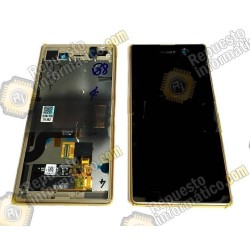 Pantalla (Lcd+Tactil+Marco) Xperia M5 (negra/dorada)