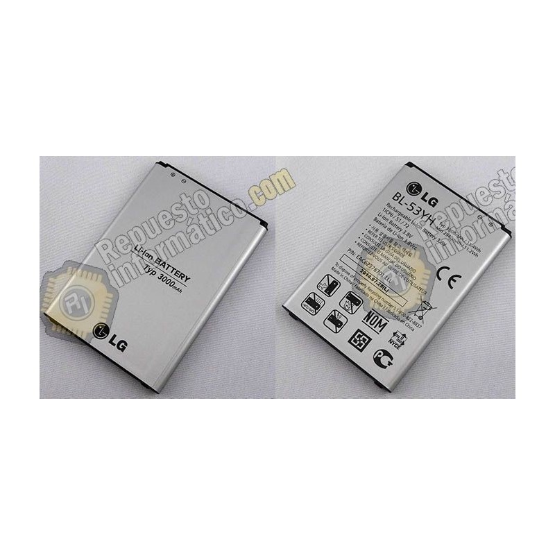 Bateria original LG Optimus G3 D855 (Desmontaje) (BL53YH)