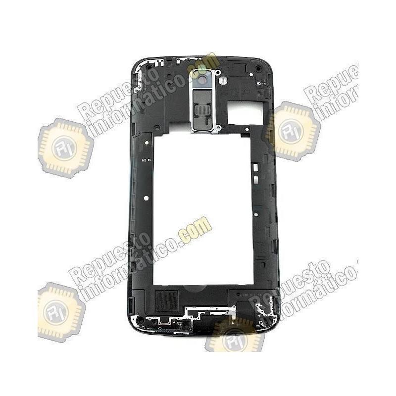 Carcasa intermedia Chasis (LG K10) (K420n)  (Negra)
