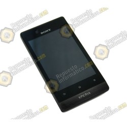 Pantalla (Lcd+tactil+marco) Xperia Miro st23i Negra