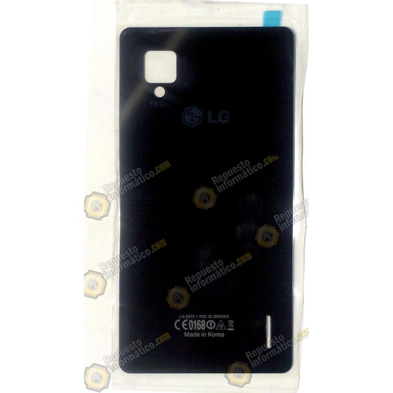 Cristal tapa trasera negro LG OPTIMUS G (E975)
