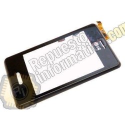 Táctil Negro con marco, carcasa frontal LG Optimus L3 II / 2, E430