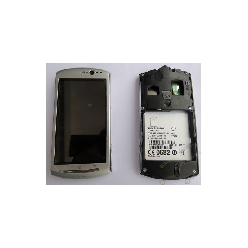 Pantalla+marco+Flex y botones XPERIA NEO V (MT11) (Desmontaje) gris