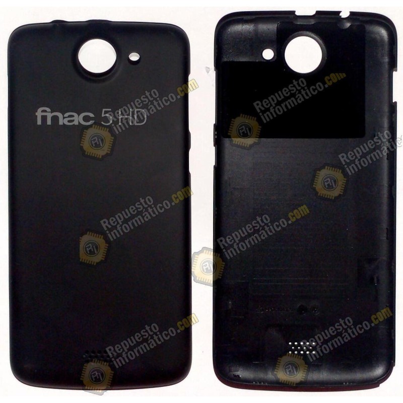 Tapa trasera Bateria BQ Aquaris 5 HD Negra (desmontaje)