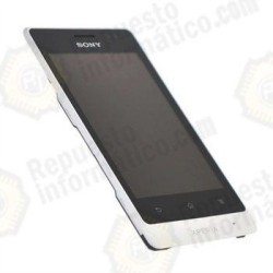 Pantalla completa xperia go Blanco