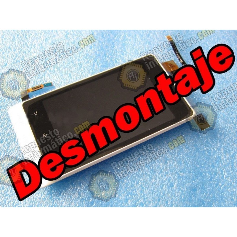 Pantalla (lcd+tactil+marco) xperia Go Plata (desmontaje)
