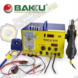 Estacion De Soldar,Pistola De Aire 3 En 1 Baku BK-909 