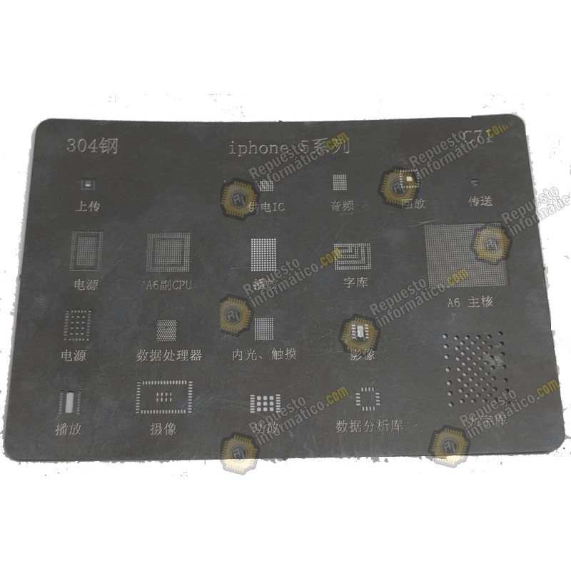 Plantilla reballing BGA para iPhone 5