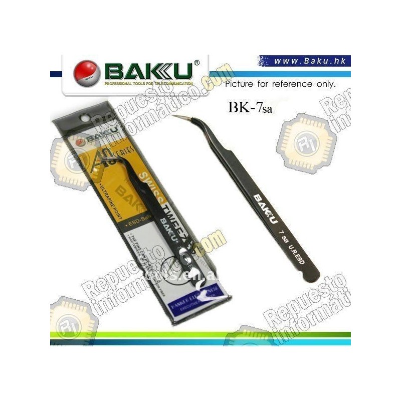 Anti-fricción curvada Tips Pinzas BK-7-SA