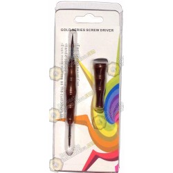 Destornillador de 2 puntas tipo estrella color Marron