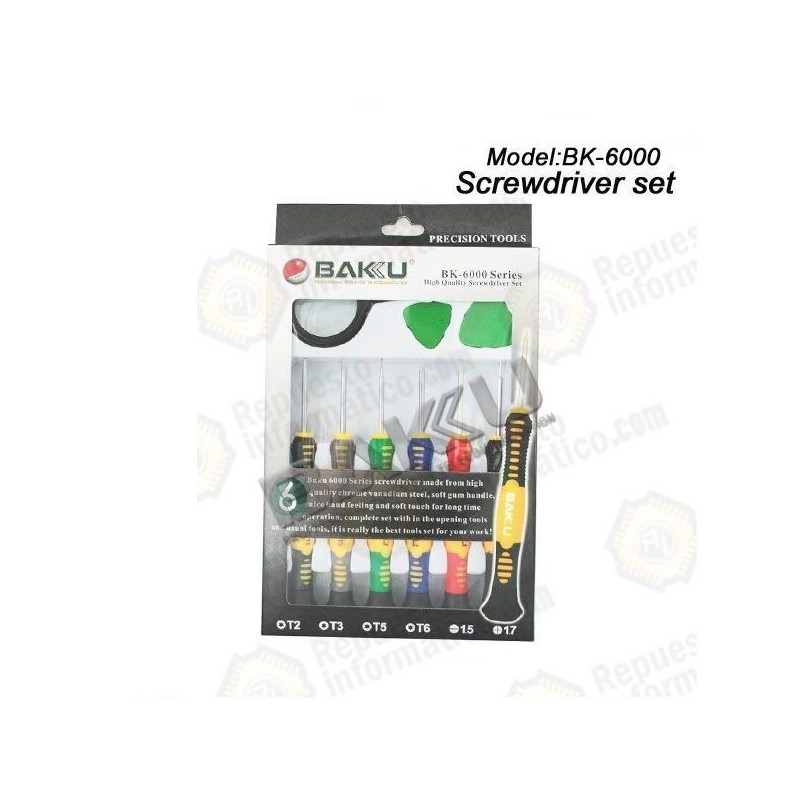 Juego de destornilladores BK-6000C