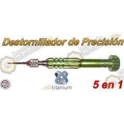Destornillador de Precisión Imantado 5 en 1 VERDE