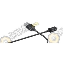 Cable datos micro USB 100% Original Samsung (Negro) (Usado)