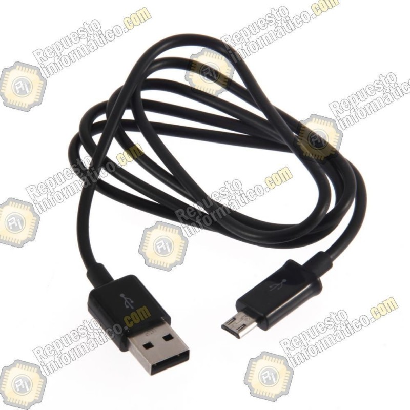Cable datos micro USB 100% Original Samsung (Negro) (Usado)