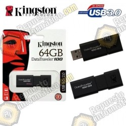 USB KINGSTON 64GB DATA TRAVELER 3.0 DT100G3/64GB 