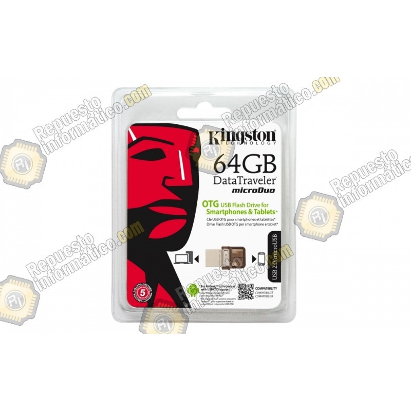 USB KINGSTON DTDUO/64GB MICRO 2.0 OTG