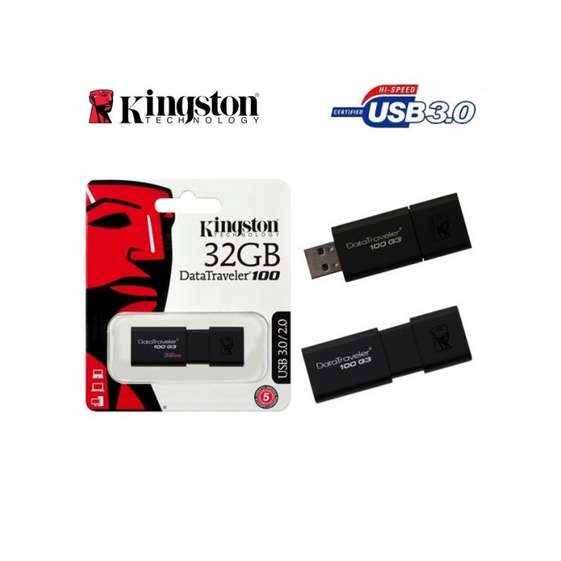 USB KINGSTON 32GB DATA TRAVELER 3.0 DT100G3/32GB