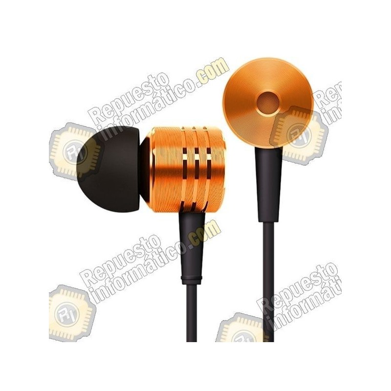 Cascos Earphone Piston 2 para Xiaomi Mi3 u otros dispositiivos (Naranja) (metal)