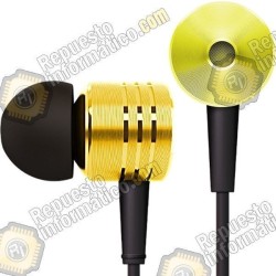 Cascos Earphone Piston 2 para Xiaomi Mi3 u otros dispositiivos (Amarillo) (metal)