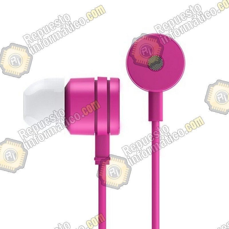 Cascos Earphone Piston 2 para Xiaomi Mi3 u otros dispositiivos (Rosa) (metal)
