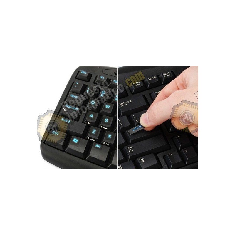 Pegatina para cualquier teclado negro