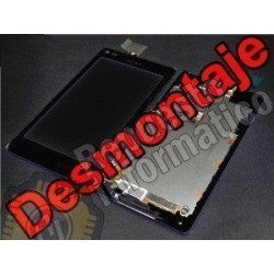 Pantalla completa xperia E C1605 C1604 C1505 NEGRO + marco (DESMONTAJE)