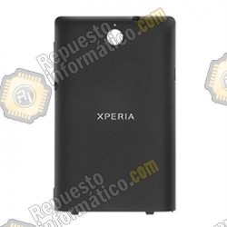 Tapa trasera para XPERIA E (negra) (Desmontaje)