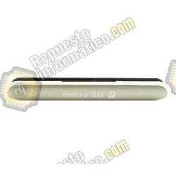 Tapa Micro SD blanca Xperia M4 Aqua E2303