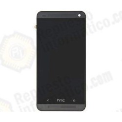Pantalla completa (lcd+táctil+marco) Htc one M7 Negra