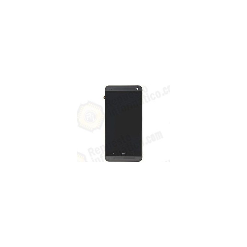 Pantalla completa (lcd+táctil+marco) Htc one M7 Negra