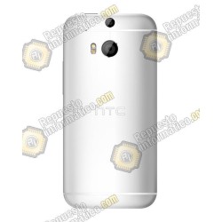 Tapa trasera HTC ONE M8 (831C) (plateado) (Nueva)