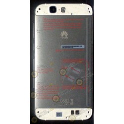 Tapa trasera metalica silver Huawei ASCEND G7 (Desmontaje)