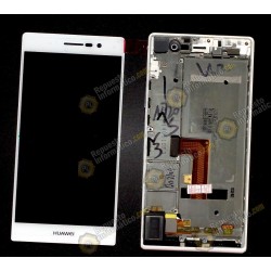 Pantalla completa para Huawei P7 (CON MARCO) (BLANCO)