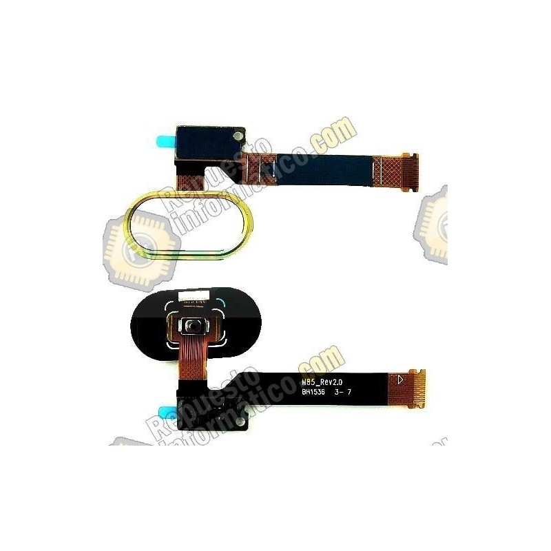 Flex Boton Home Lector De Huellas Meizu MX5 Gold