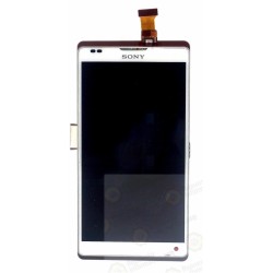 PANTALLA LCD + TACTIL COMPLETA CON MARCO BLANCA XPERIA ZL L35H / C6502