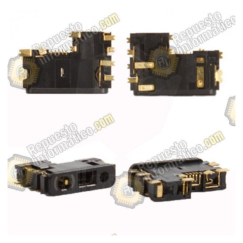 Conector de carga para moviles Nokia 1200, 1202, 1208, 1650, 2332c, 2600c, 2630, 2760, 5000