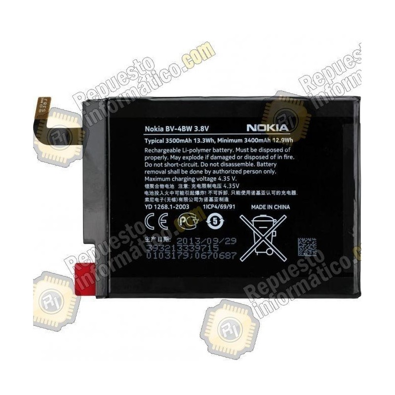 Batería BV-4BW Nokia Lumia 1520