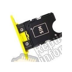 Bandeja Porta Sim Amarilla Nokia Lumia 520