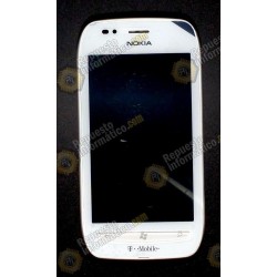 Táctil Nokia Lumia 710 Blanco (Digitalizador + cristal+ MARCO) (BLANCO)