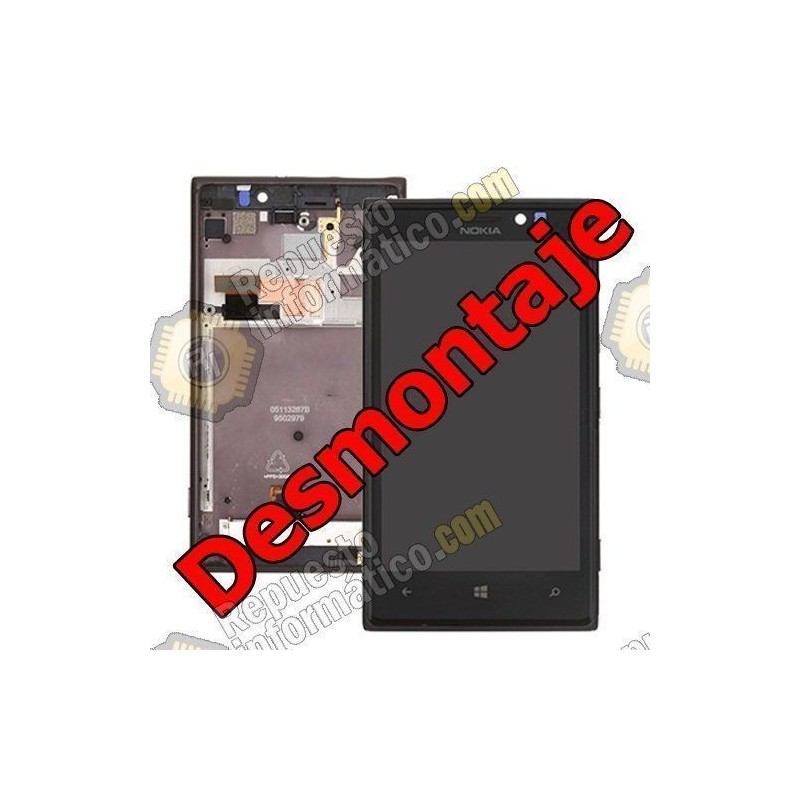 Pantalla lcd + tactil + marco nokia lumia 925 (dESMONTAJE) Negra