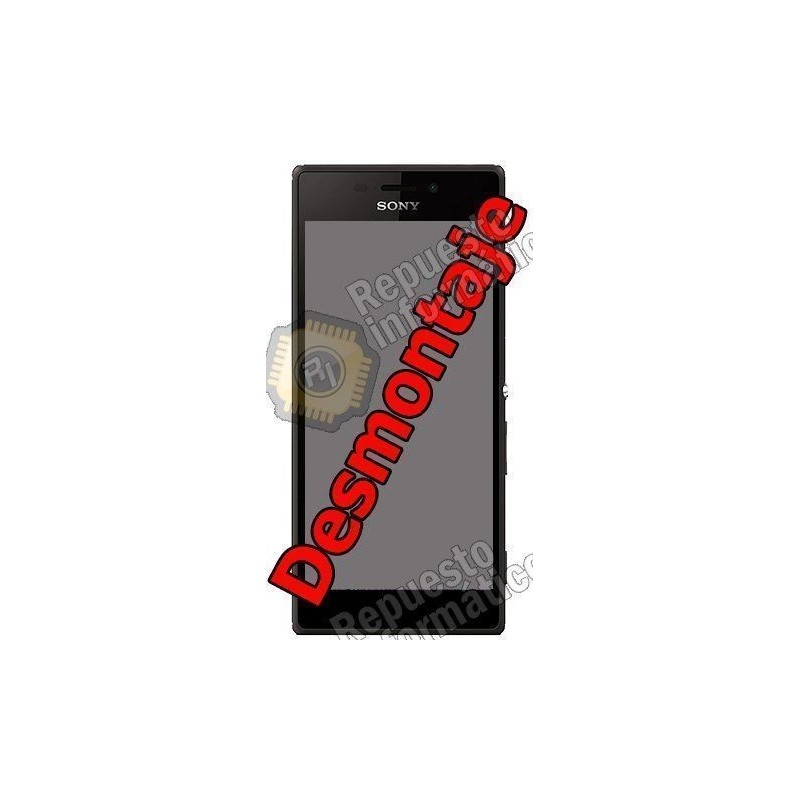 Pantalla (lcd+tactil+marco) XPERIA M2 Aqua (Desmontaje) (NEGRA) 