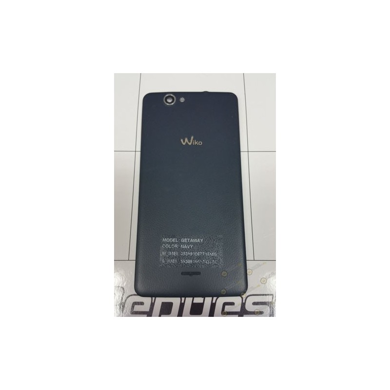 Tapa trasera Wiko Getaway desmontaje azul