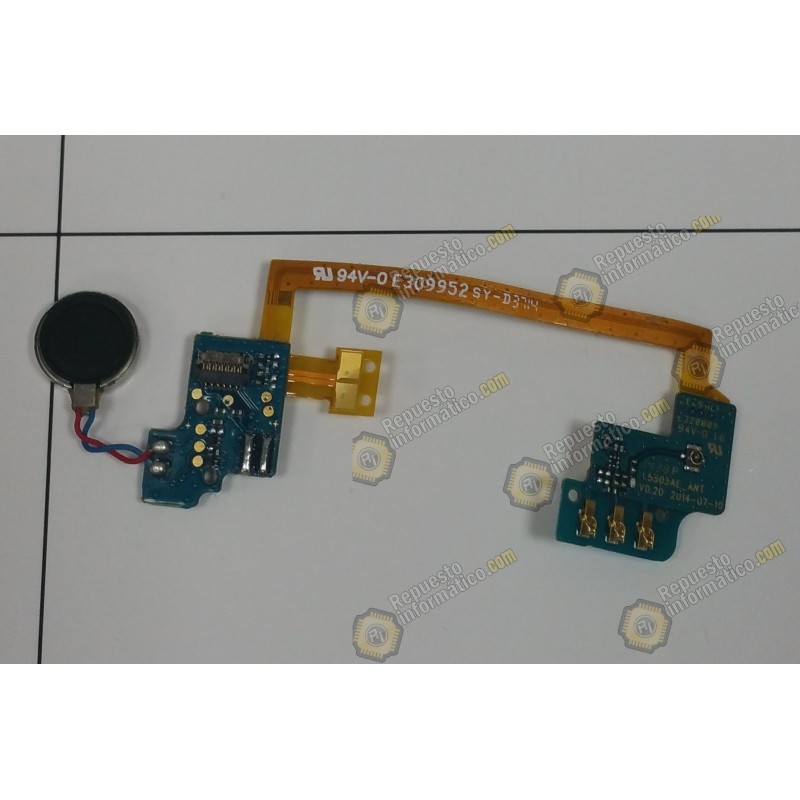 Cable flex +placa vibrador + placa antena wiko rainbow 4G