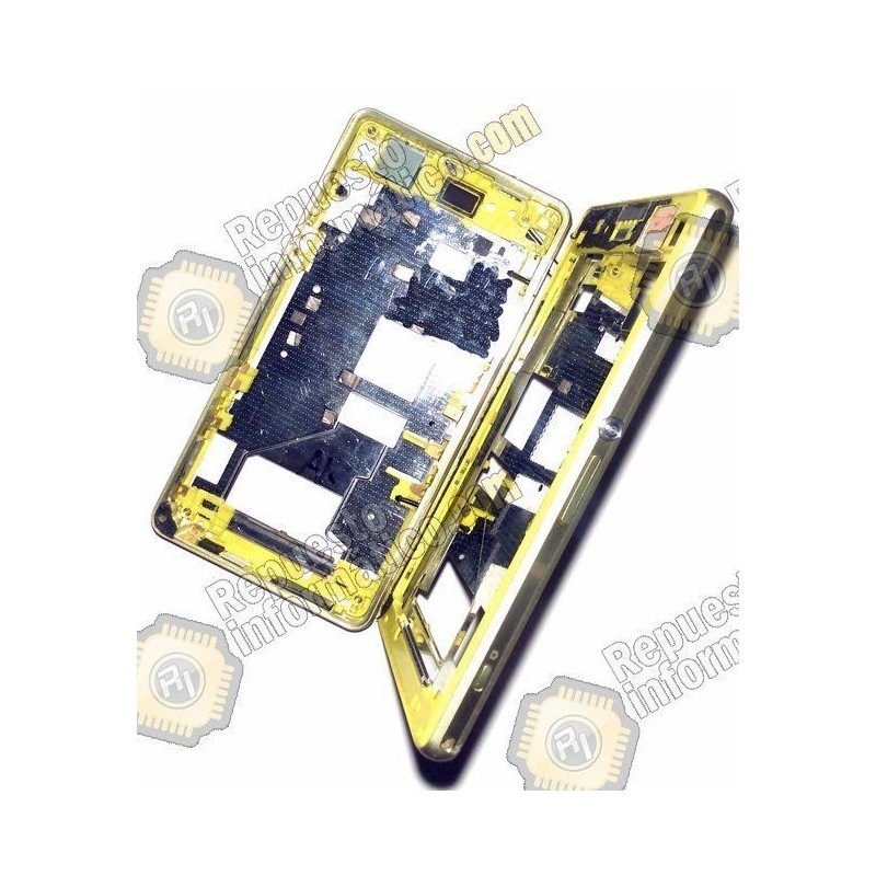 Marco metalico amarillo Xperia Z3 Compact (Desmontaje)