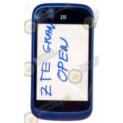 Pantalla tactil con marco azul para ZTE OPEN
