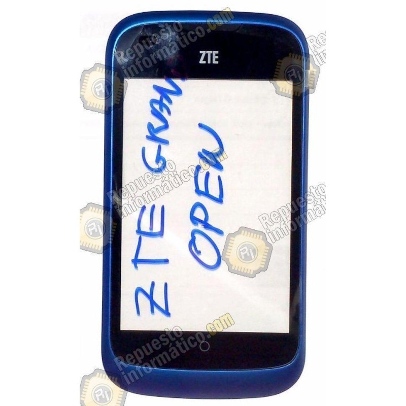 Pantalla tactil con marco azul para ZTE OPEN