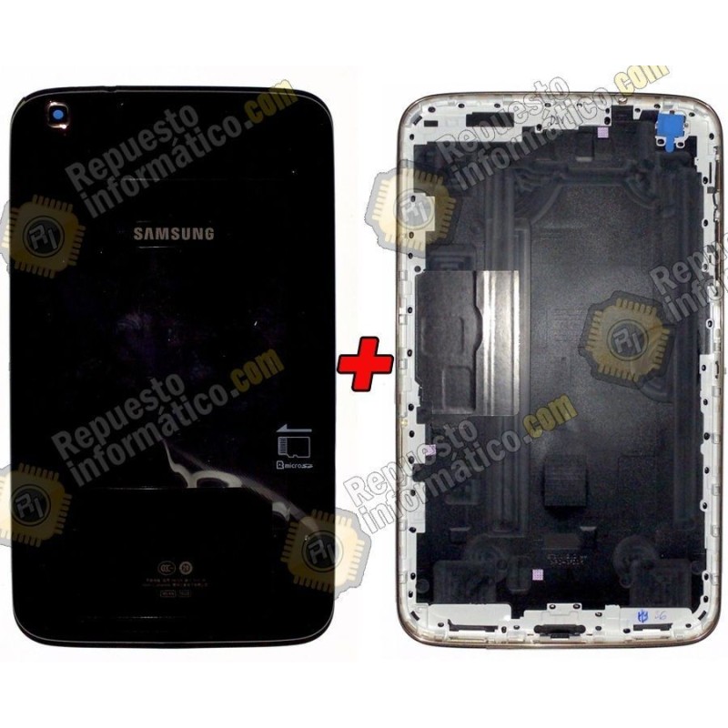 Tapa trasera +Bisel (marco) GALAXY Tab 3 / T310 Negro